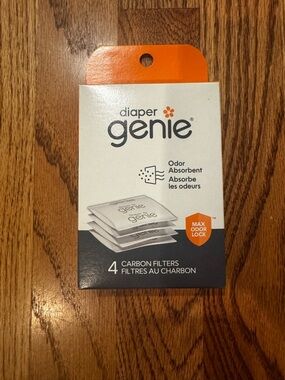 Diaper Genie Carbon Filter (4-Pack) Diaper Pail Odor Eliminator & Deodorizer